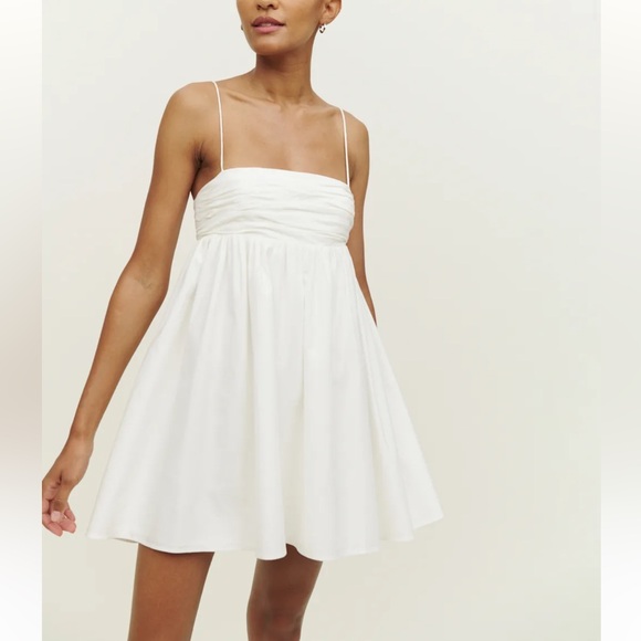 Reformation Dresses & Skirts - REFORMATION‎ White Catarina Dress Mini Size 8